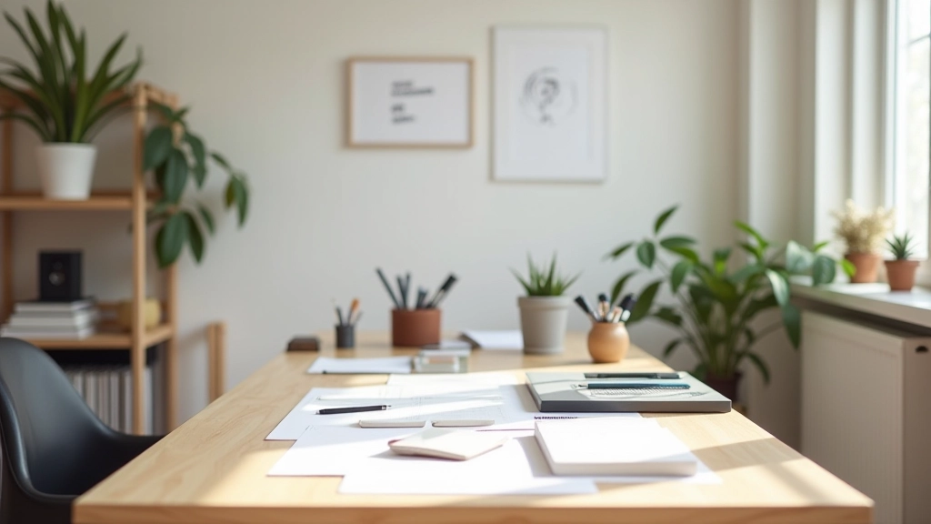 Environnement créatif organisé avec bloc de temps protégé pour la création